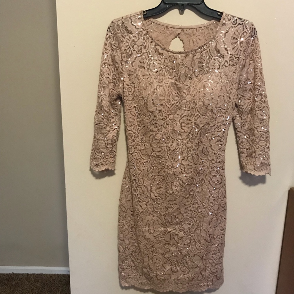 Like New🧡B. Darlin Long Sleeve Cocktail Dress